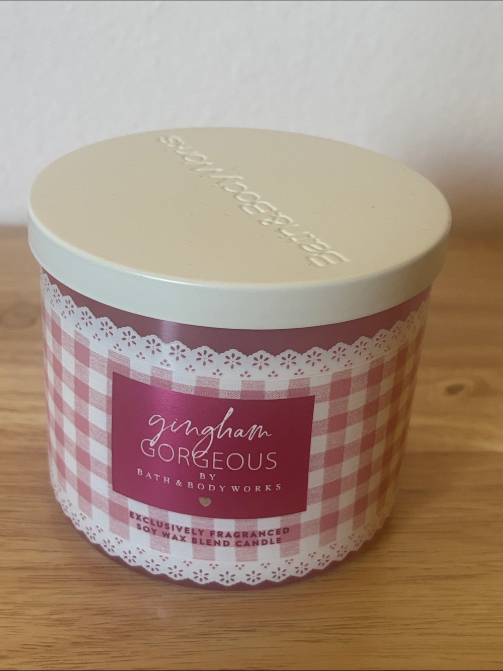 Bath & Body Works Gingham Gorgeous 3 Wick Candle